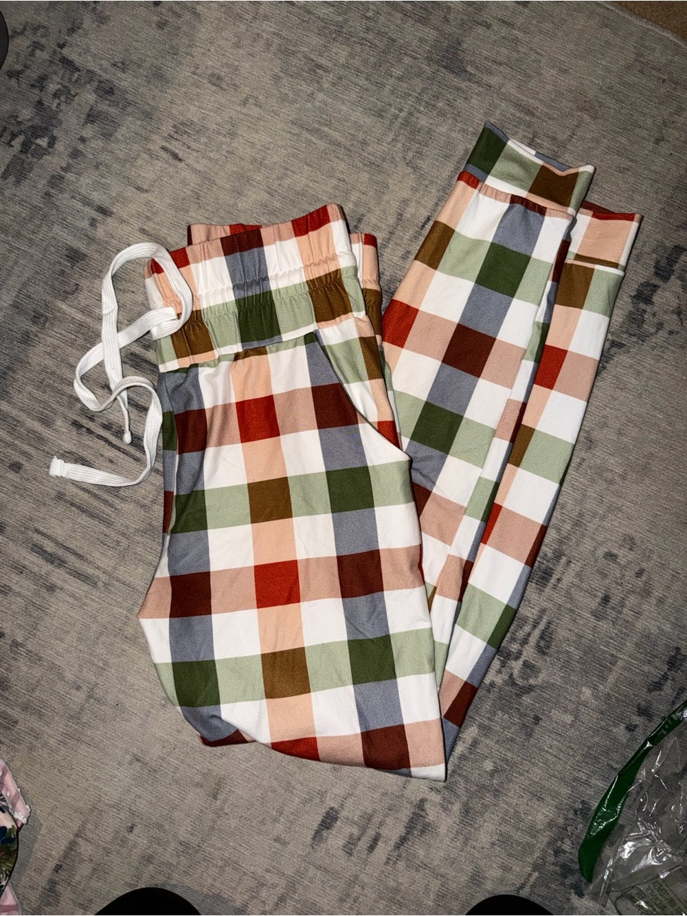 Made By Molly | Christmas Check pajama pants, size M